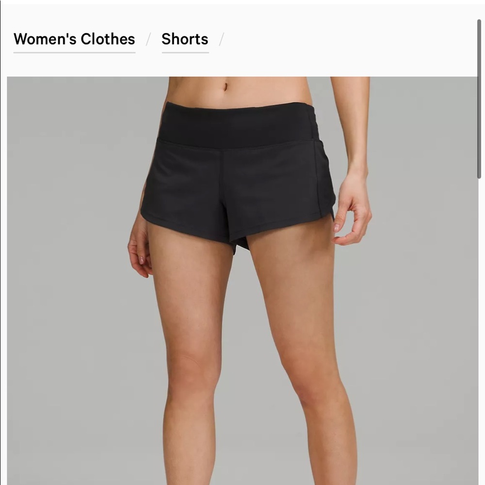 Lululemon Speed Up Low-Rise Lined Shorts 2.5”